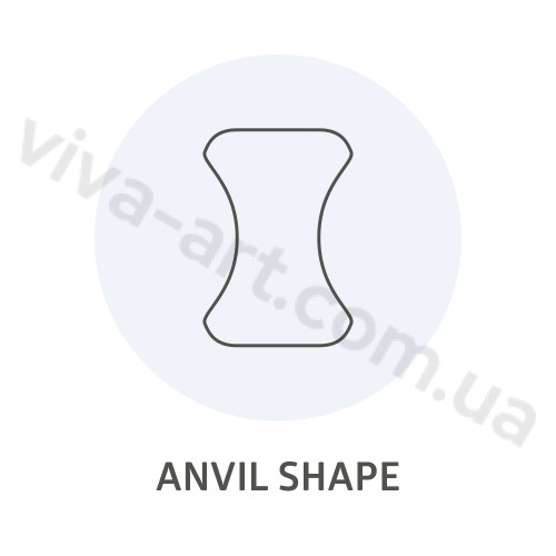 Вставка между 1 и 2 пальцами (высокая), размер на выбор, шт.